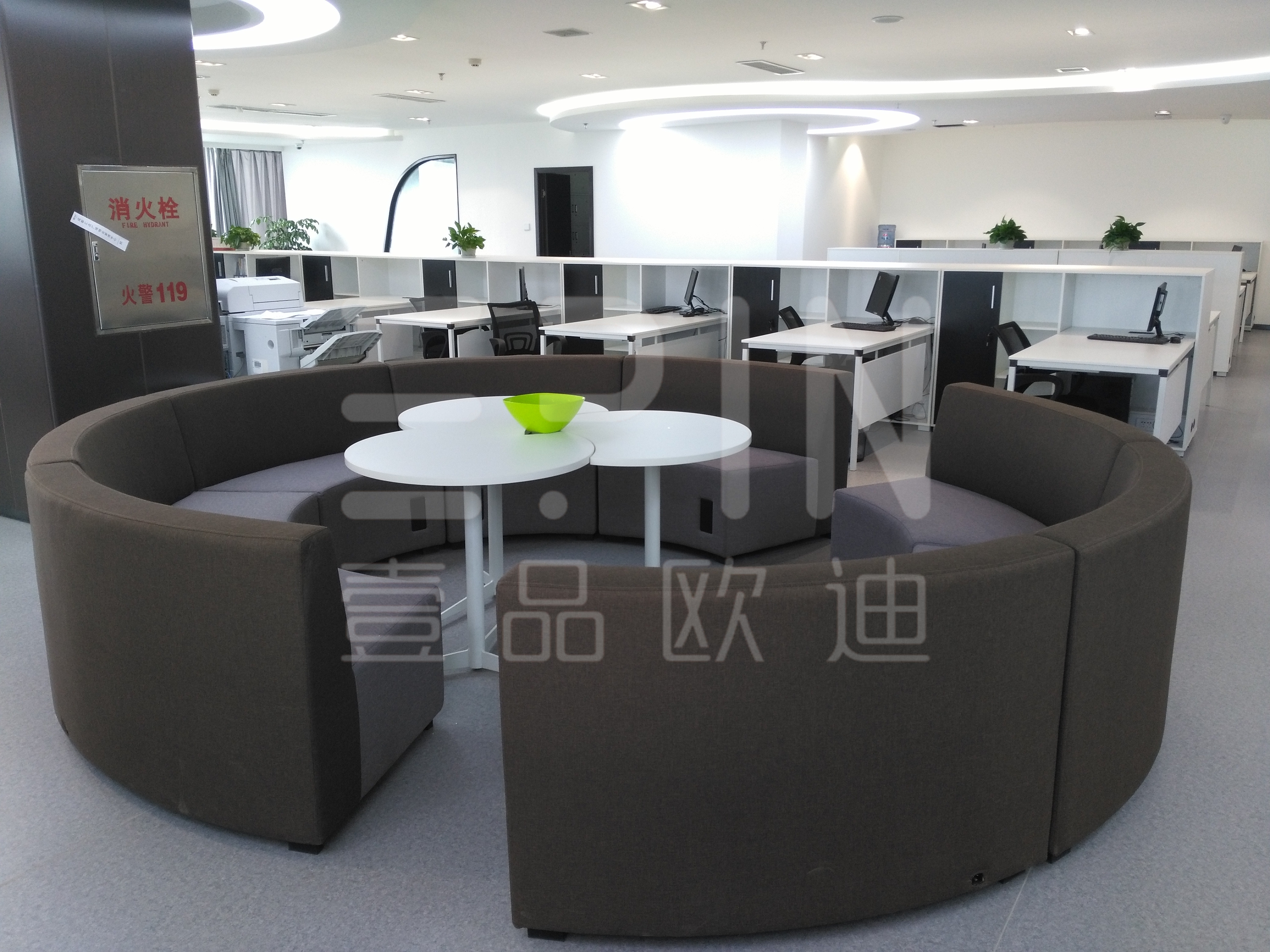 壹品歐迪辦公家具定制沙發洽談臺